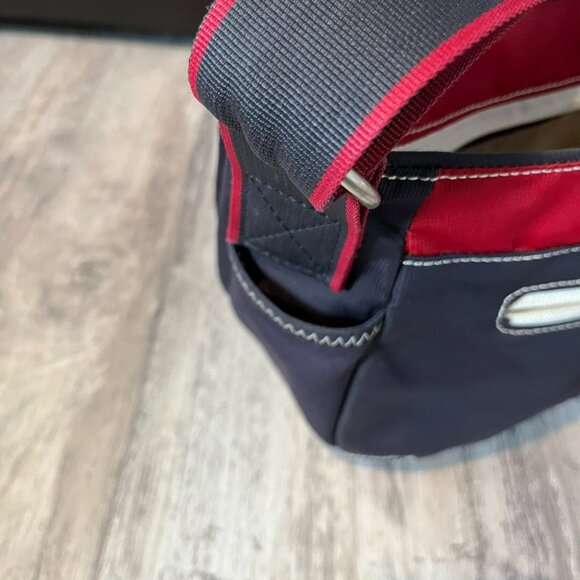 Sherpani Milli Nylon Crossbody Bag Mini-Messenger, Red and Black - Picture 5 of 12